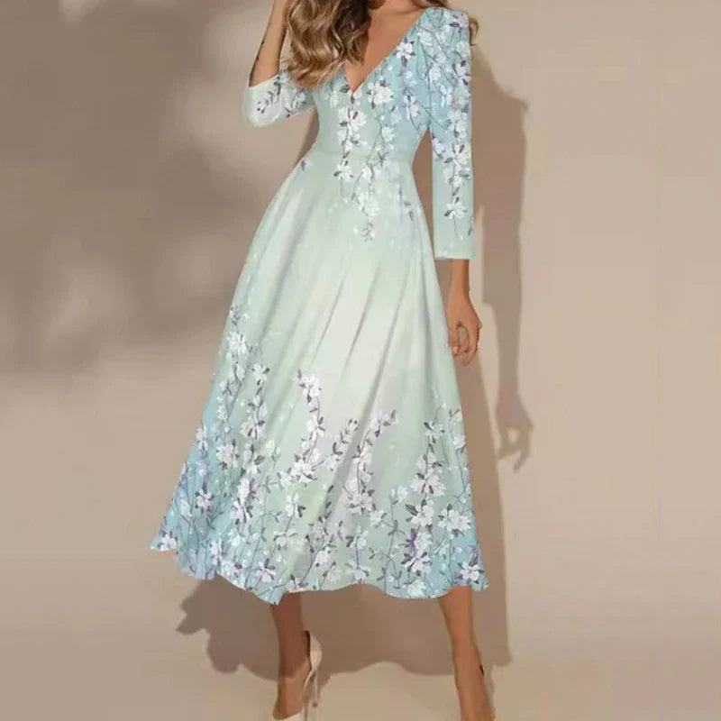 Vestido com Estampa Floral Brielle - Loja Luniva