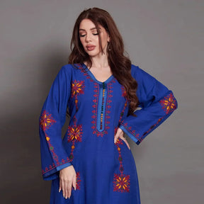 Vestido Longo Bordado Orlena - Loja Luniva