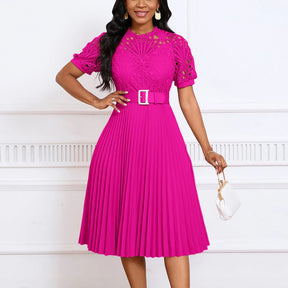 Vestido com Retalhos em Renda Bellamore - Loja Luniva
