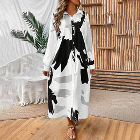 Vestido Longo Estampado Madalena - Loja Luniva
