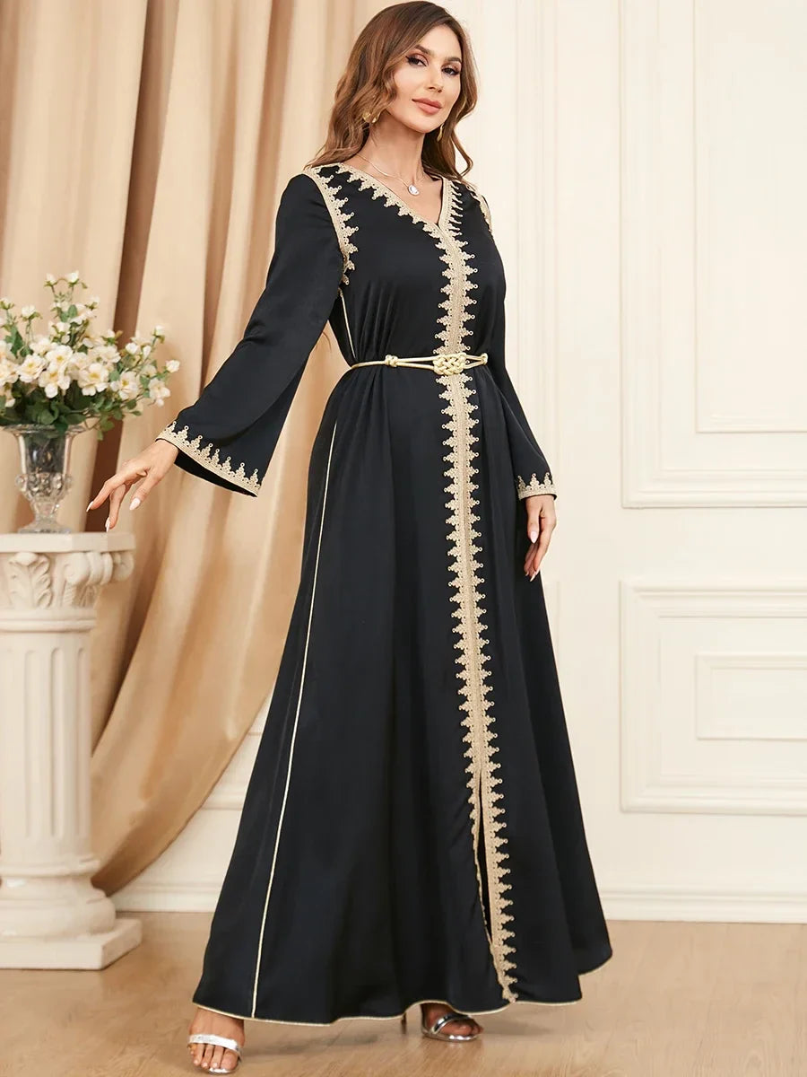 Vestido Longo com Cordão Titania - Loja Luniva