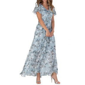 Vestido Longo com Estampa Floral Deise - Loja Luniva