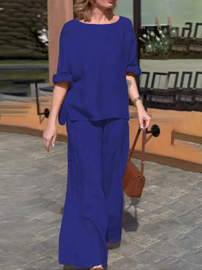 Conjunto de Linho Solto com Caimento Perfeito - Loja Luniva