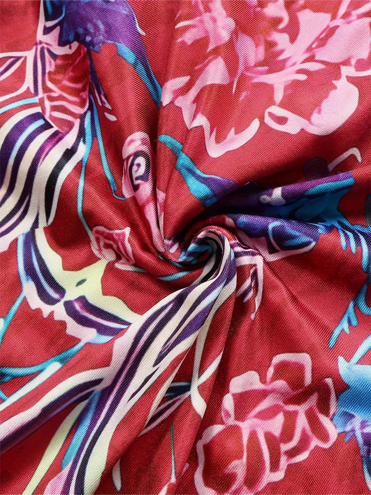 Vestido com Gola Redonda Estampado Josette - Loja Luniva