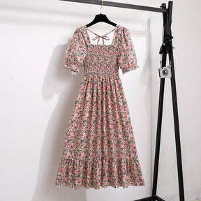 Vestido de Chiffon Manga Curta Venetia - Loja Luniva