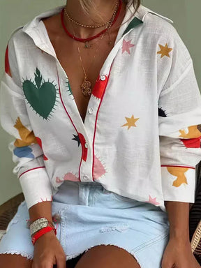 Camisa Feminina com Estampa Portia - Loja Luniva