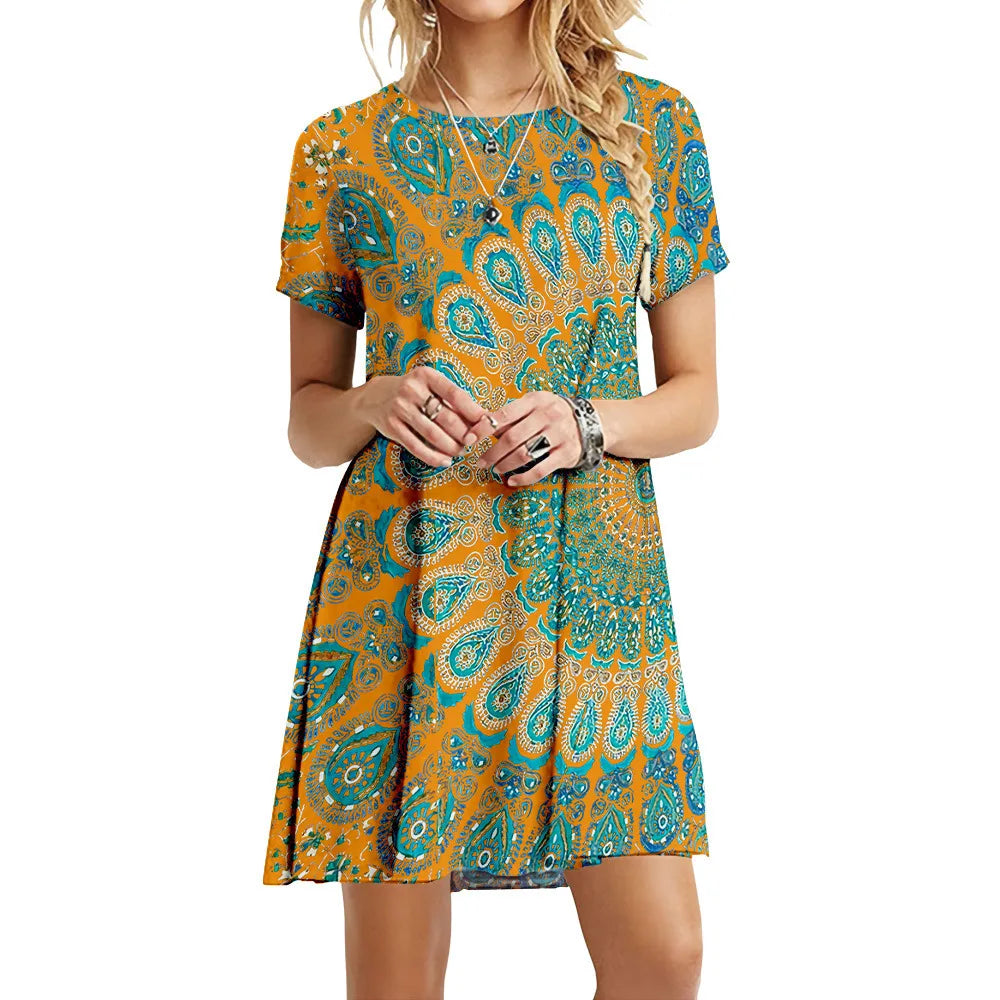 Vestido Estampado Efigênia - Loja Luniva