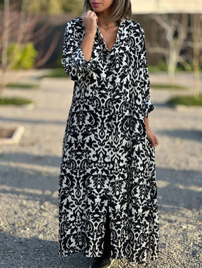 Vestido Longo Estampado Josilenne - Loja Luniva