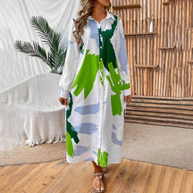 Vestido Longo Estampado Madalena - Loja Luniva