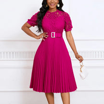 Vestido com Retalhos em Renda Bellamore - Loja Luniva