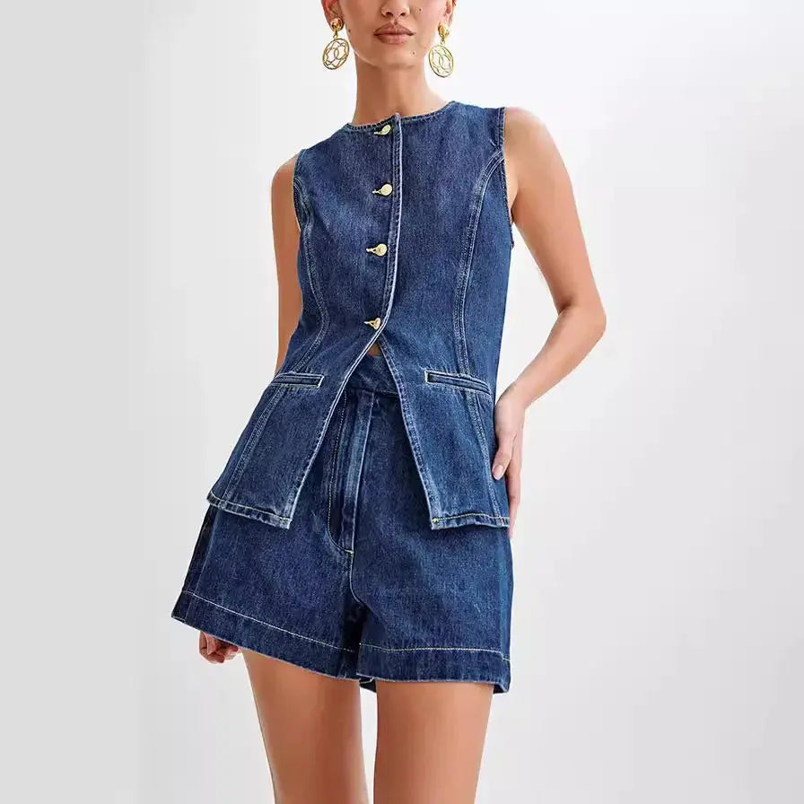 Conjunto Feminino Jeans Antonella - Loja Luniva