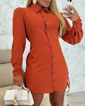 Vestido com Botões Dominique - Loja Luniva