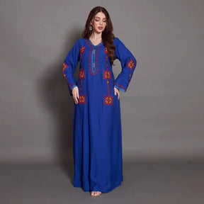 Vestido Longo Bordado Orlena - Loja Luniva