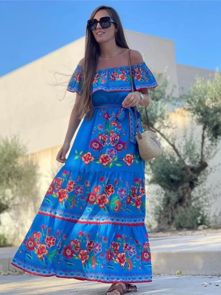 Vestido Longo Sem Ombros - Loja Luniva