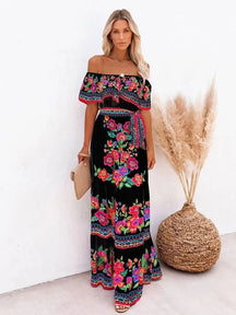 Vestido Longo Sem Ombros - Loja Luniva