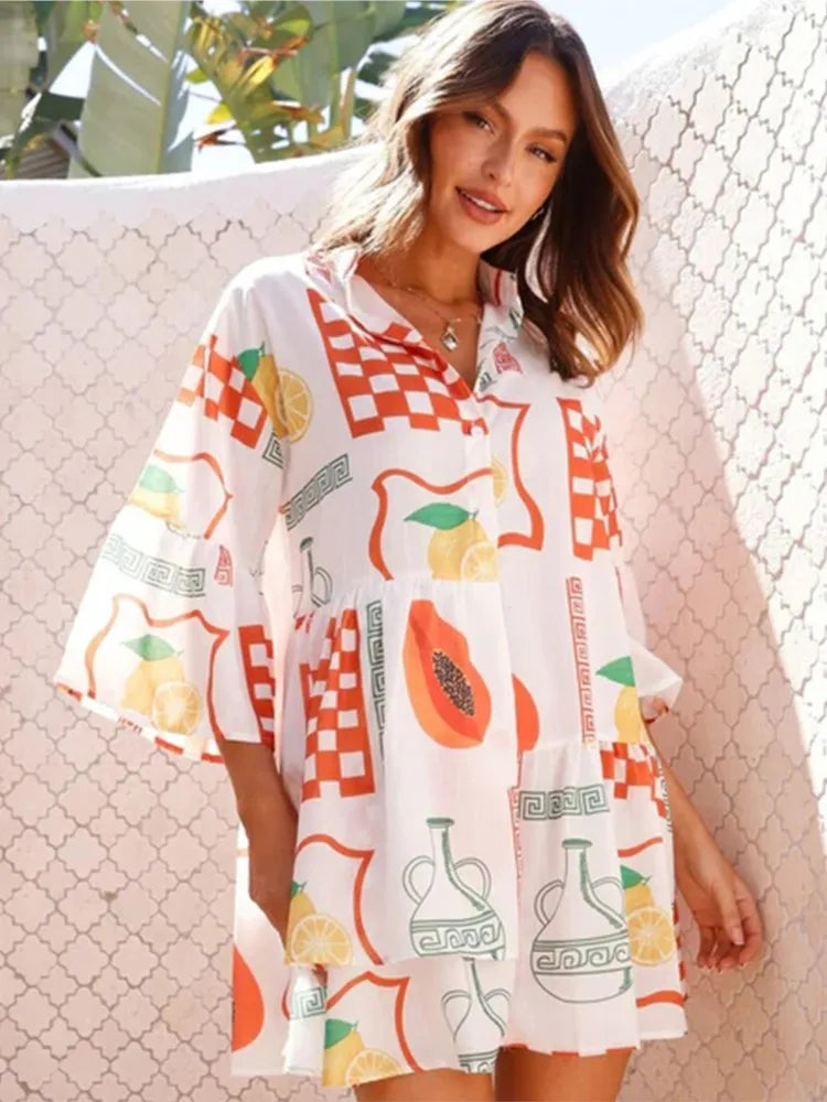 Vestido Estampado Gracinda - Loja Luniva