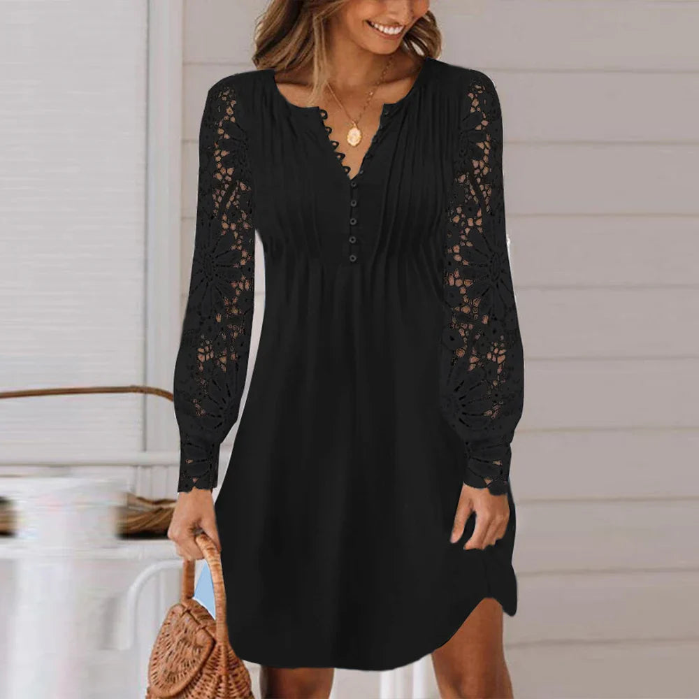 Vestido de Manga Longa Galene - Loja Luniva