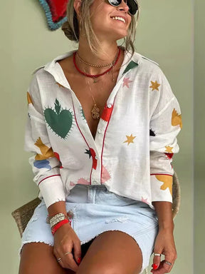 Camisa Feminina com Estampa Portia - Loja Luniva