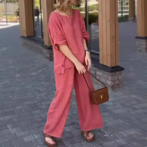 Conjunto de Linho Solto com Caimento Perfeito - Loja Luniva