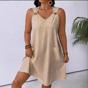 Vestido Listrado Casual - Loja Luniva