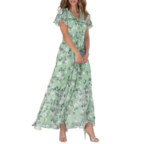 Vestido Longo com Estampa Floral Deise - Loja Luniva