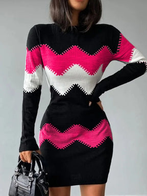 Vestido de Malha com Manga Comprida Bernadette - Loja Luniva