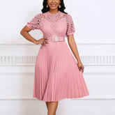 Vestido com Retalhos em Renda Bellamore - Loja Luniva