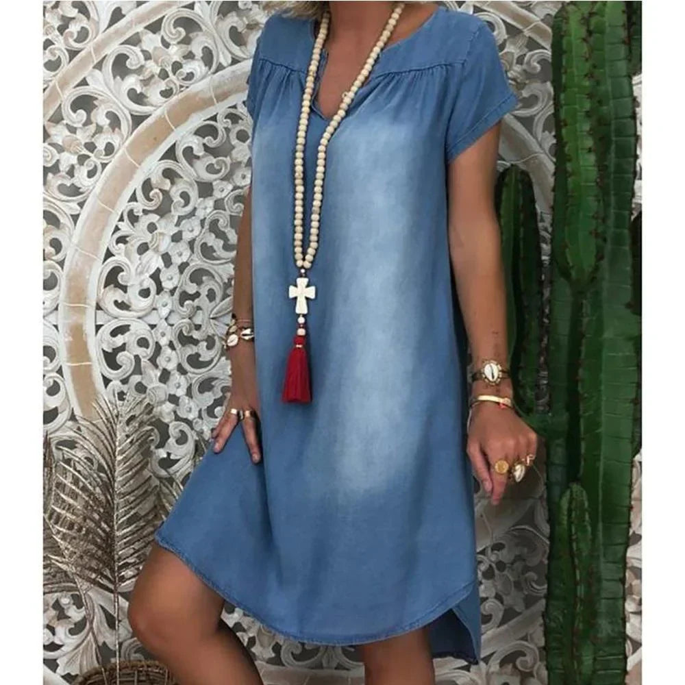 Vestido Curto Jeans Leonora - Loja Luniva