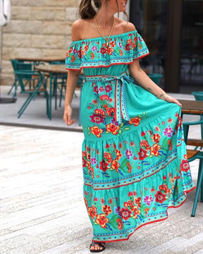 Vestido Longo Sem Ombros - Loja Luniva