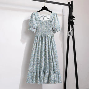 Vestido de Chiffon Manga Curta Venetia - Loja Luniva