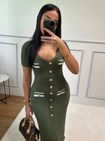 Vestido Longo de Malha Romilda - Loja Luniva
