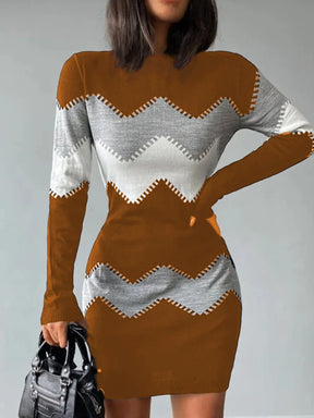 Vestido de Malha com Manga Comprida Bernadette - Loja Luniva