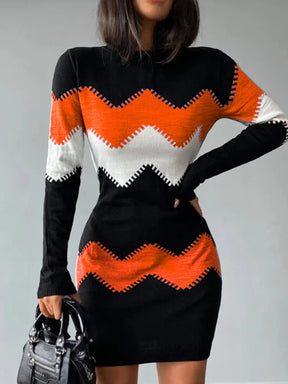 Vestido de Malha com Manga Comprida Bernadette - Loja Luniva