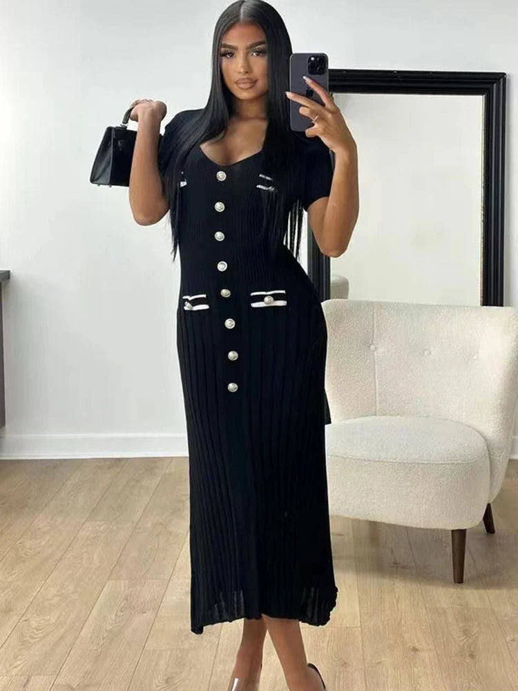 Vestido Longo de Malha Romilda - Loja Luniva
