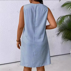 Vestido Listrado Casual - Loja Luniva