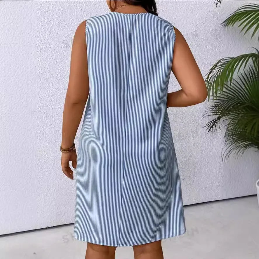 Vestido Listrado Casual - Loja Luniva
