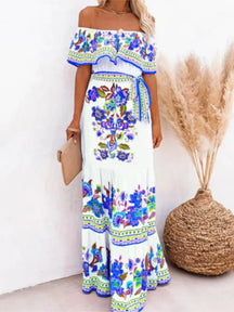 Vestido Longo Sem Ombros - Loja Luniva