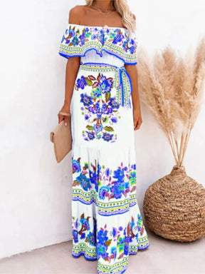 Vestido Longo Sem Ombros - Loja Luniva