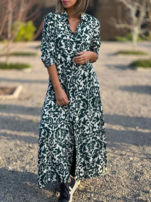 Vestido Longo Estampado Josilenne - Loja Luniva