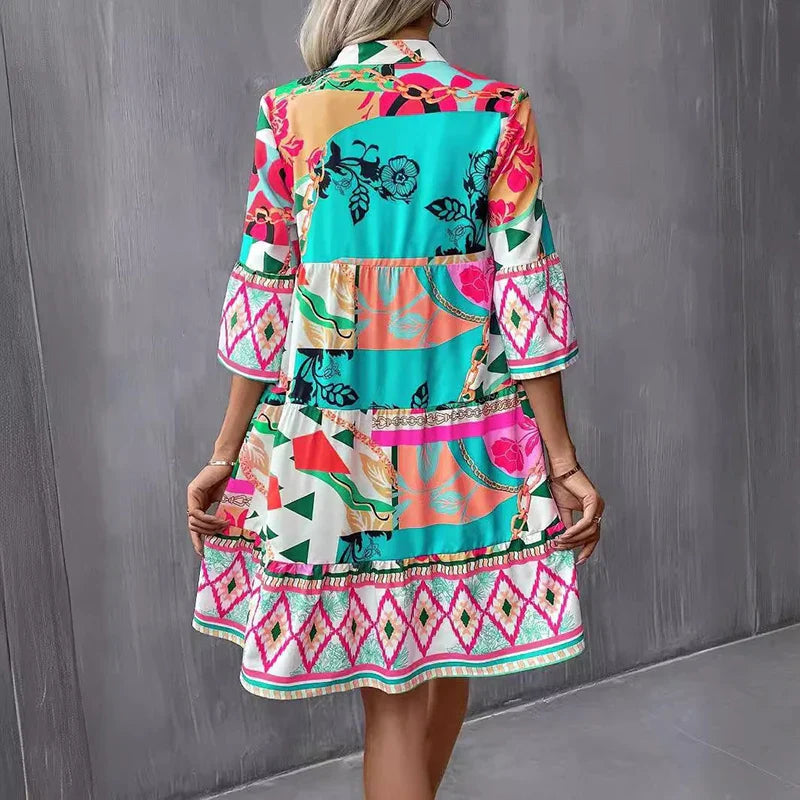 Vestido Estampado Diamantina - Loja Luniva