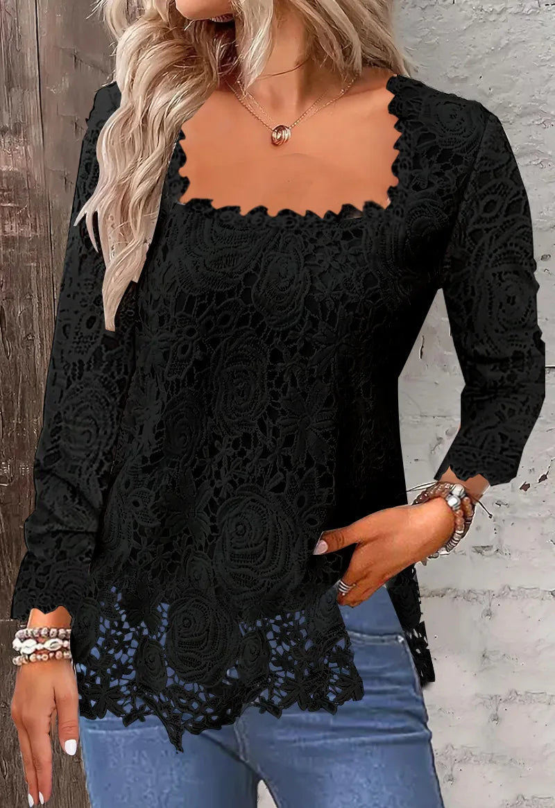 Blusa Feminina de Renda Vivienne - Loja Luniva