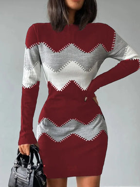 Vestido de Malha com Manga Comprida Bernadette - Loja Luniva