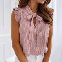 Blusa Feminina Casual Com Laço - Loja Luniva