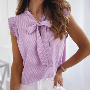 Blusa Feminina Casual Com Laço - Loja Luniva