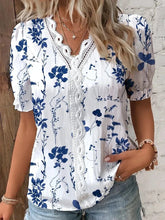 Blusa Feminina Floral Manga Curta - Loja Luniva