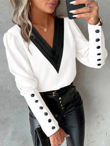 Blusa Feminina Social Manga Longa - Loja Luniva