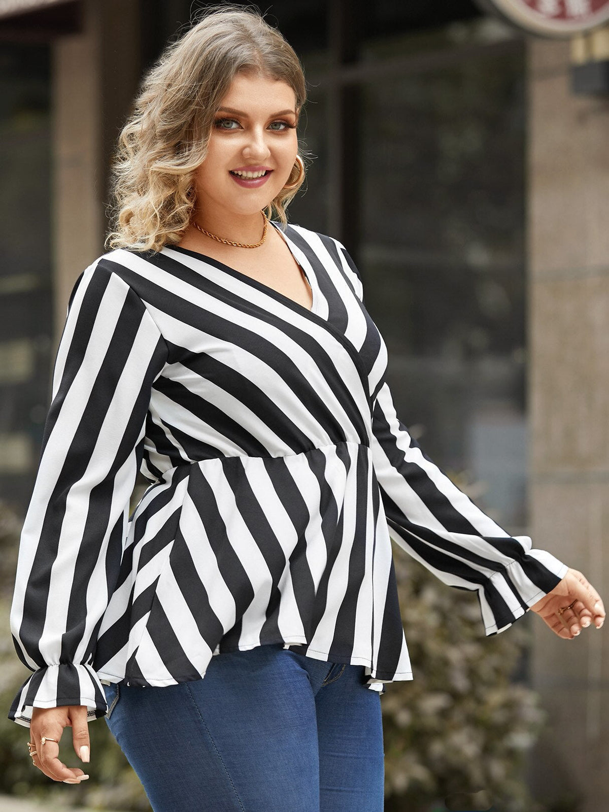 Blusa Longa Feminina Listrada - Loja Luniva