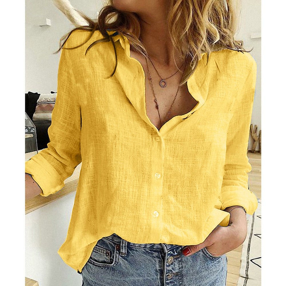 Camisa De Linho Feminina - Abigail - Loja Luniva