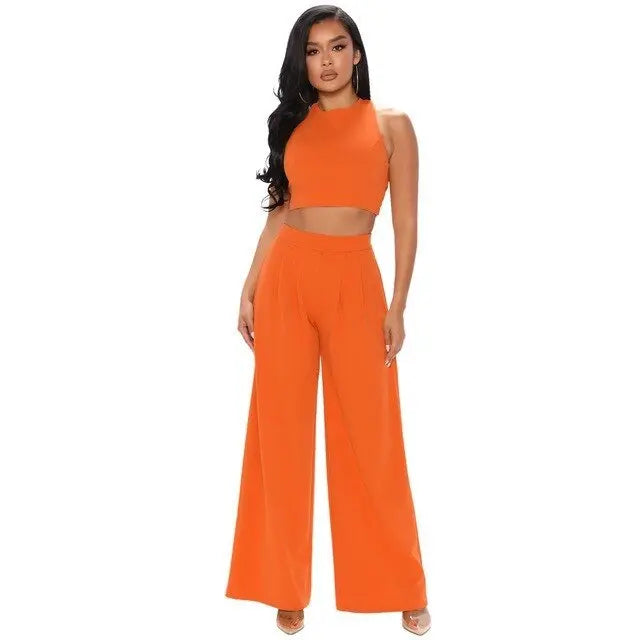 Calça Feminina Pantalona Conjunto - Loja Luniva
