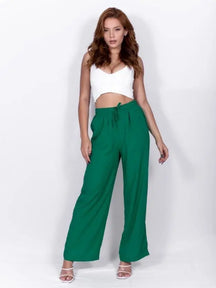 Calça Feminina Pantalona De Viscolinho - Loja Luniva